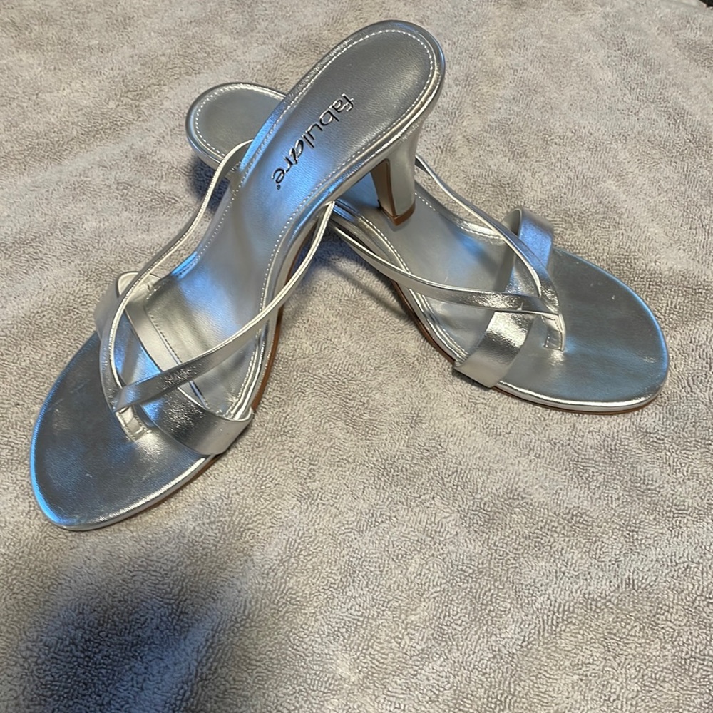 Womens silver heels